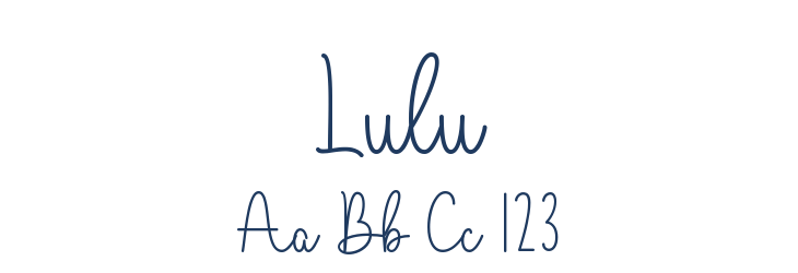 Lulu Font Preview