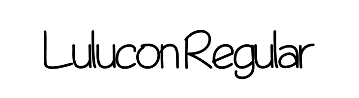 Lulucon Regular  les polices de caractères gratuit tlcharger