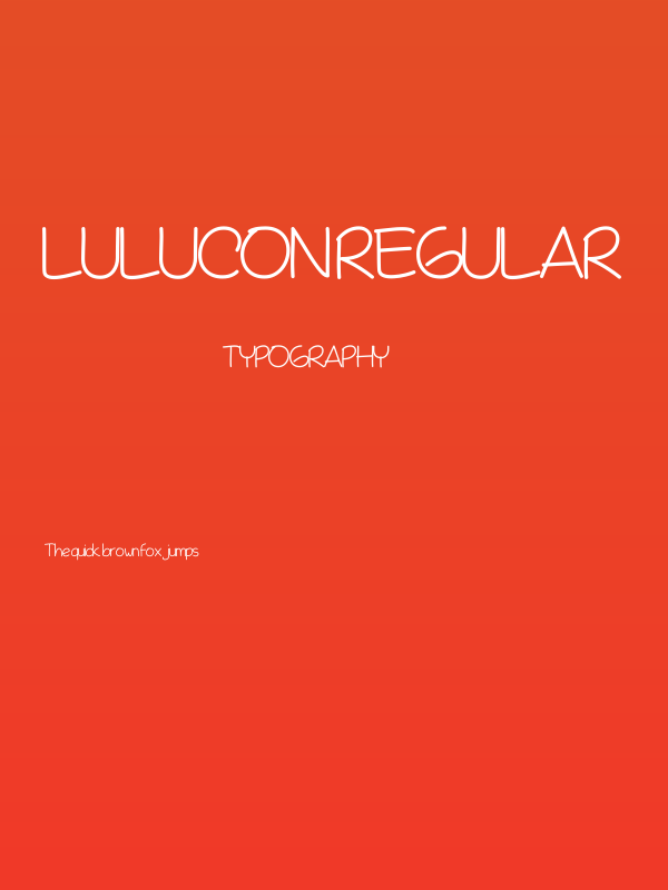 Lulucon Regular Poster