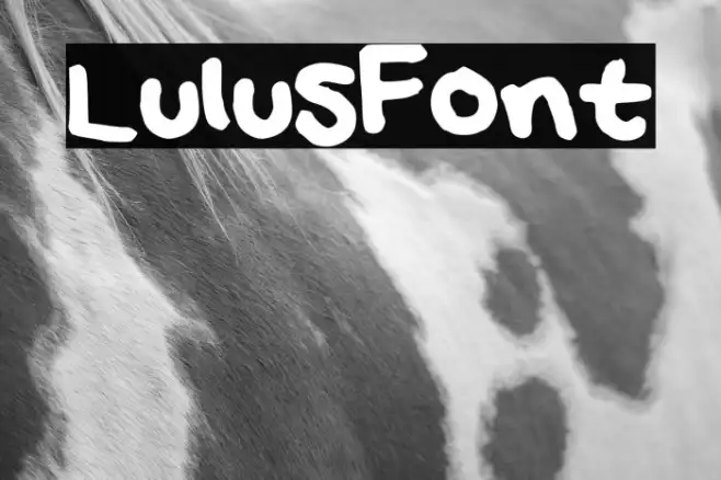 LulusFont Example 1