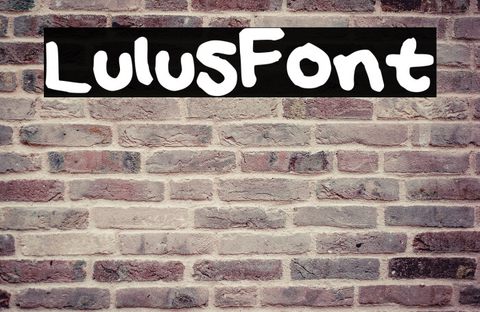 LulusFont Example 3