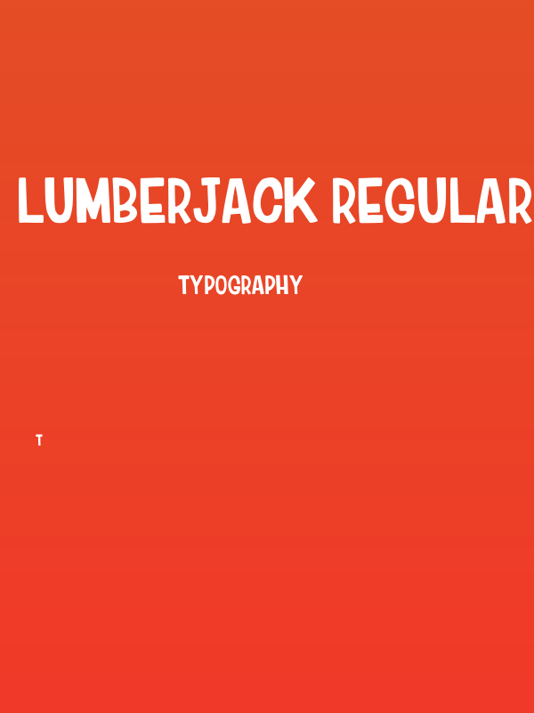 Lumberjack Regular Poster
