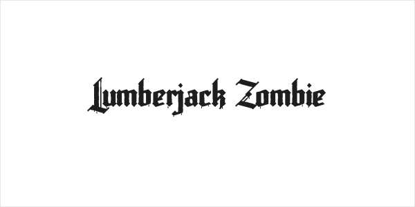 Lumberjack Zombie Logo