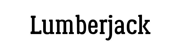 Lumberjack  font caratteri gratis