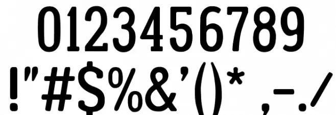 Lumberjack Font OTHER CHARS