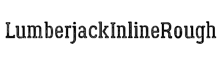 LumberjackInlineRough Font