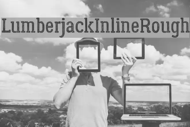 LumberjackInlineRough Font examples