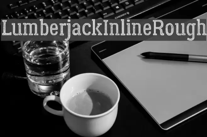 LumberjackInlineRough Font examples