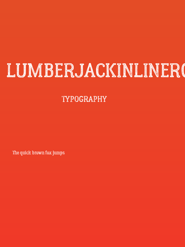 LumberjackInlineRough Poster