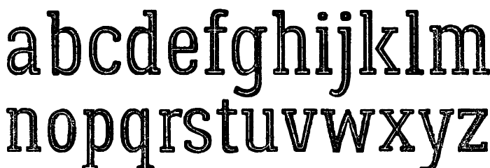 LumberjackInlineRough Font LOWERCASE