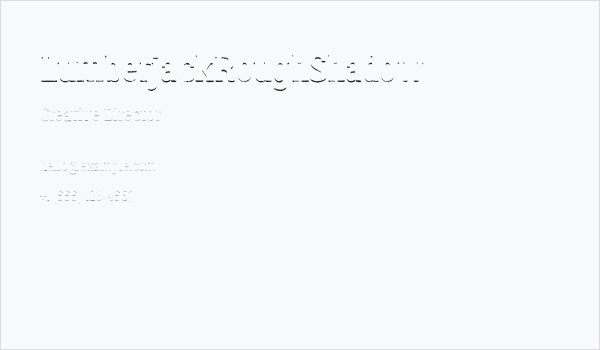 LumberjackRoughShadow Business Card