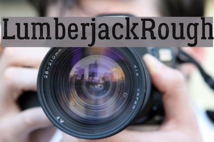 LumberjackRough Font examples