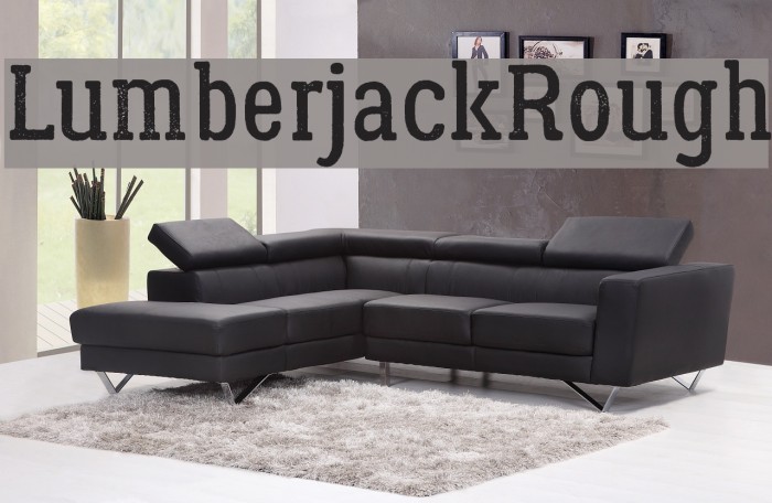 LumberjackRough Font examples