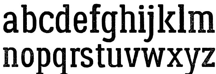 LumberjackRough Font LOWERCASE