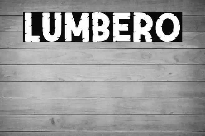 Lumbero Font examples