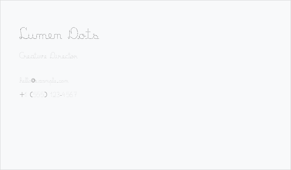 Lumen Dots Business Card