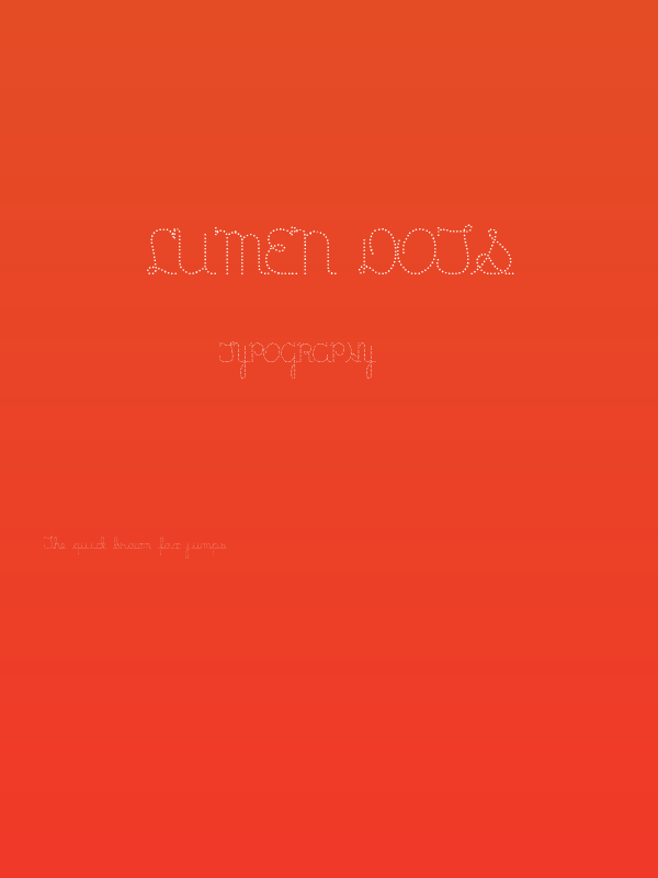 Lumen Dots Poster