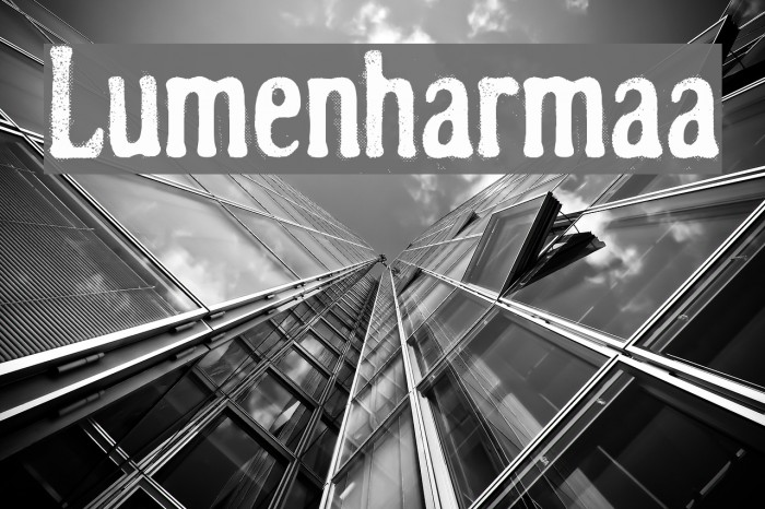 Lumenharmaa Font examples