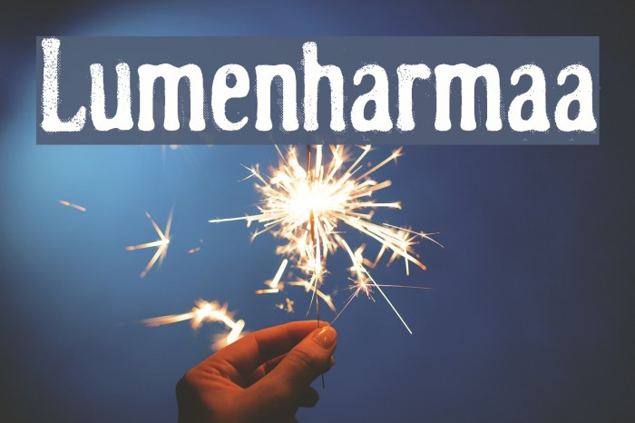 Lumenharmaa Font examples