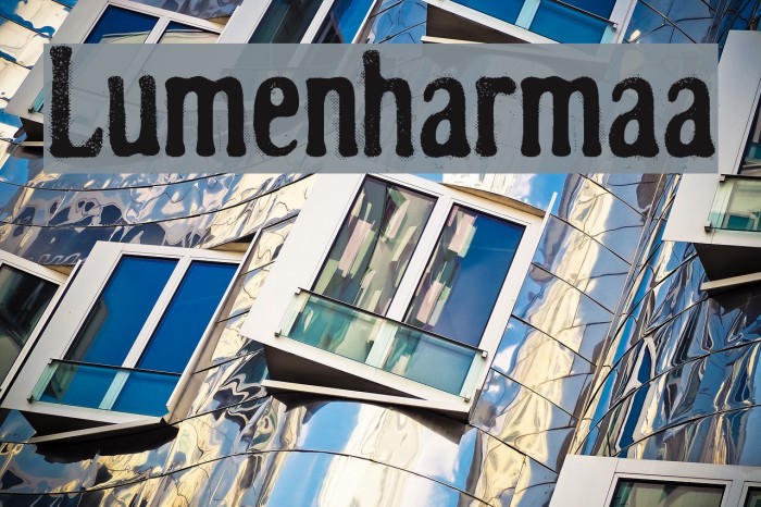 Lumenharmaa Font examples