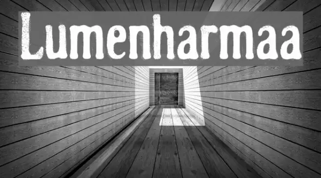 Lumenharmaa Font examples