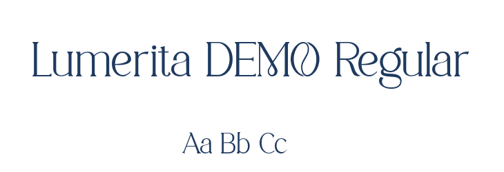 Lumerita DEMO Regular Font Preview