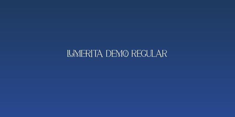 Lumerita DEMO Regular Social Header