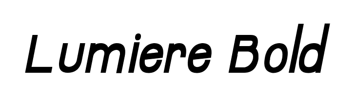 Lumiere Bold Font