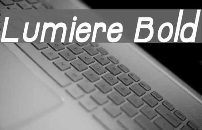 Lumiere Bold Font examples