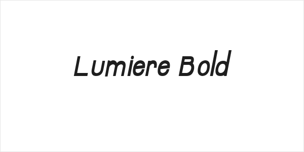 Lumiere Bold Logo