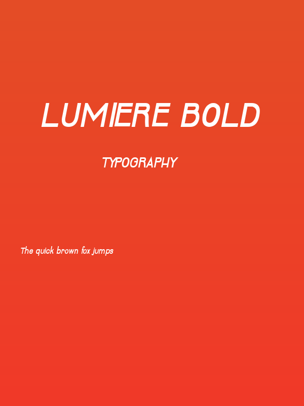 Lumiere Bold Poster
