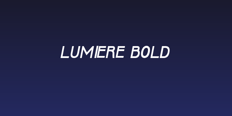Lumiere Bold Social Header