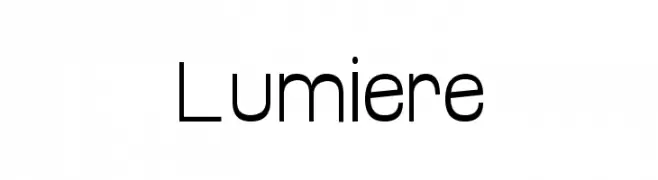 Lumiere  フリーフォントのダウンロード