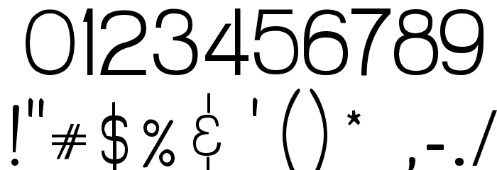 Lumiere Font OTHER CHARS