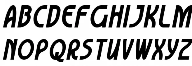 Lumierepolis Bold Italic Font Litere mari