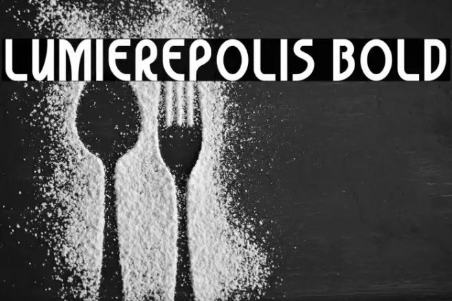 Lumierepolis Bold Font examples