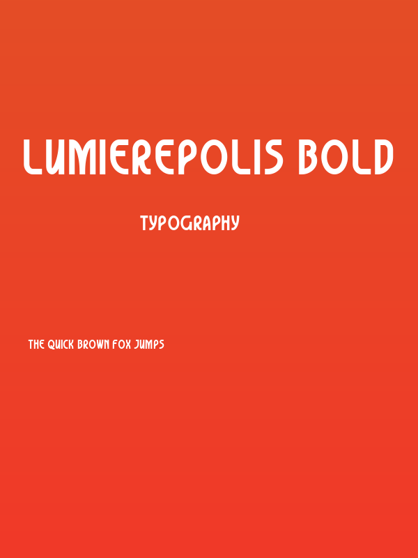 Lumierepolis Bold Poster