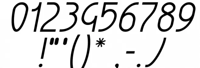 Lumierepolis Italic Font Alte caractere