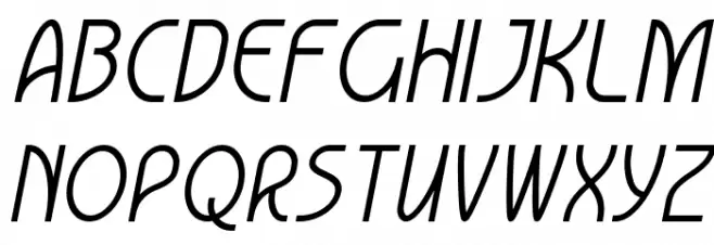 Lumierepolis Italic Font Litere mari