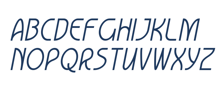 Lumierepolis Italic Lowercase