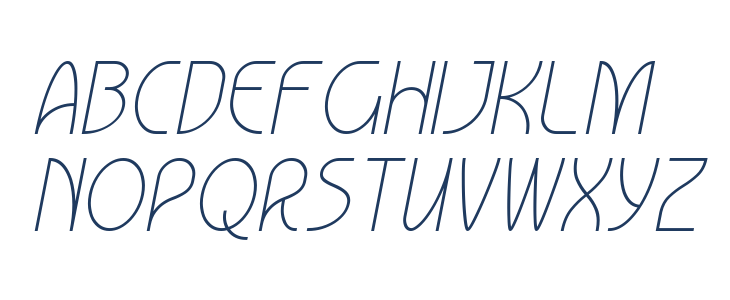 Lumierepolis Light Italic Lowercase