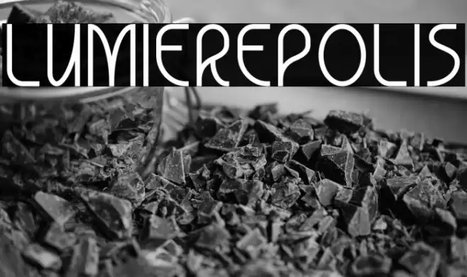 Lumierepolis Font examples