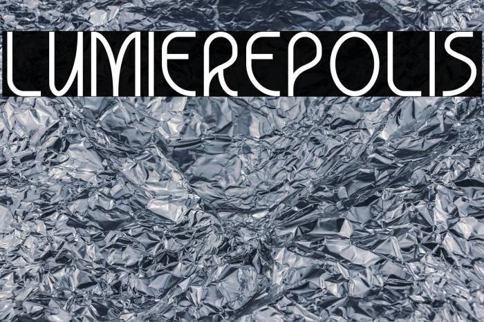 Lumierepolis Font examples