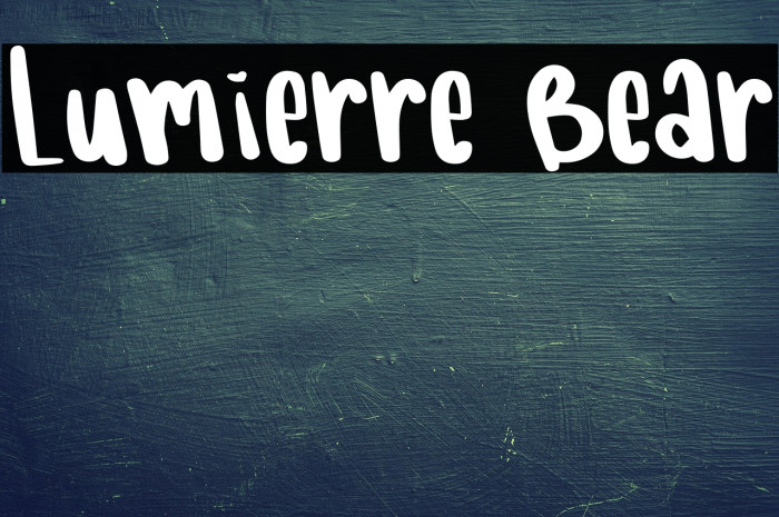 Lumierre Bear Example 3