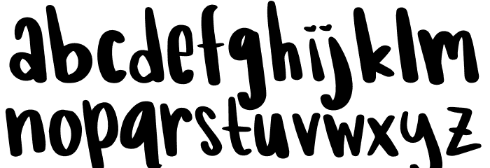Lumierre Bear Font LOWERCASE