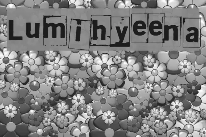 Lumihyeena Font examples