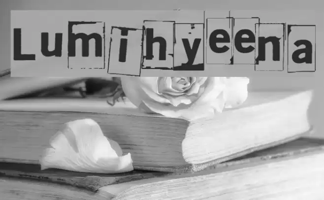 Lumihyeena Font examples