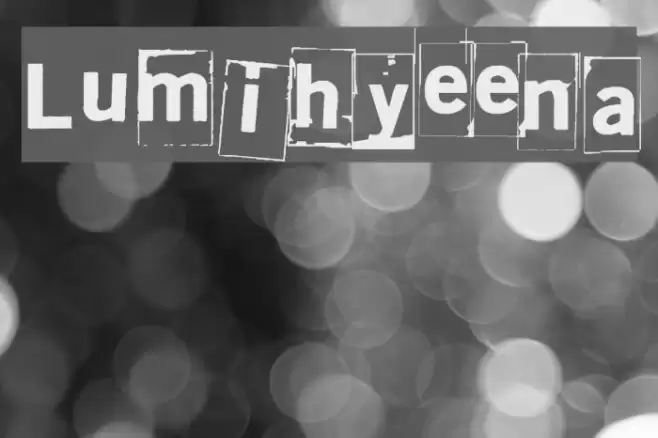 Lumihyeena Font examples