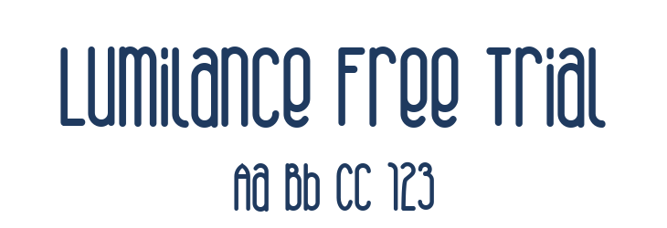 Lumilance Free Trial Font Preview