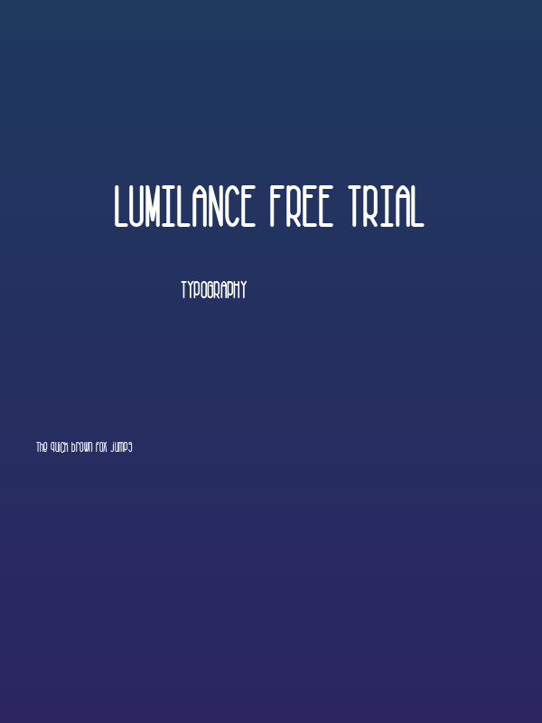 Lumilance Free Trial Poster